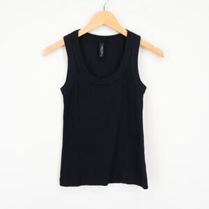 American Giant Women's Rib Tank Top Black Size Small NWOT